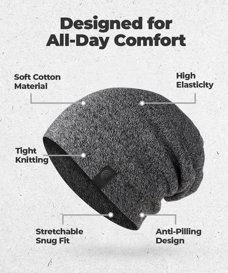 Revony Warm Slouchy Beanie Hat - Deliciously Soft Daily Beanie in Fine Knit - Image 4